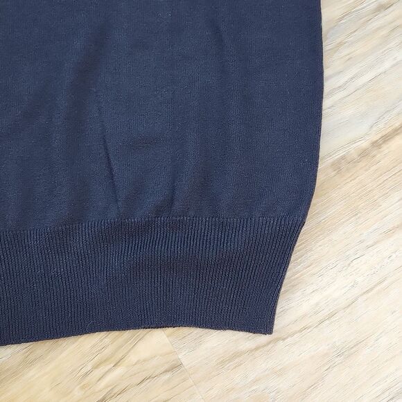 🔸️Black Lightweight Retro Style Short Sleeve Sweater XLarge - Picture 7 of 10